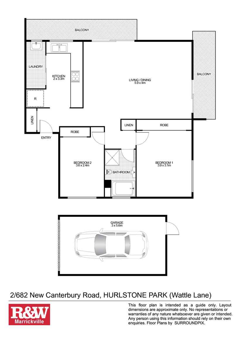 2/682 New Canterbury Road (Enter via Wattle Lane) Hurlstone Park 2/682 New Canterbury Road (Enter via Wattle Lane) Hurlstone Park